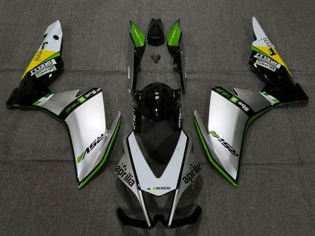 2009-2015 Aprilia RSV4 1000 Motorcycle Fairings - Silver Black Green Yellow