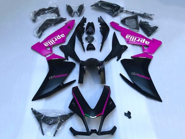 2009-2015 Aprilia RSV4 1000 Motorcycle Fairings - Matte Black Pink