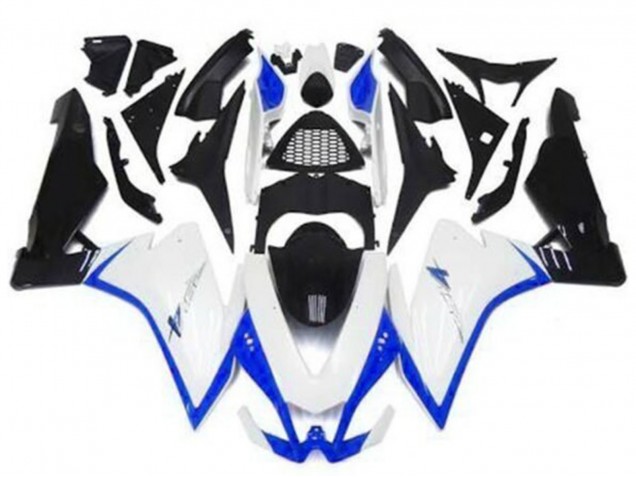 2009-2015 Aprilia RSV4 1000 Motorcycle Fairings - White Blue Black