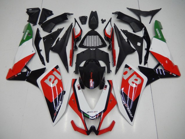 2009-2015 Aprilia RSV4 1000 Motorcycle Fairings - Red White Black Green Grey