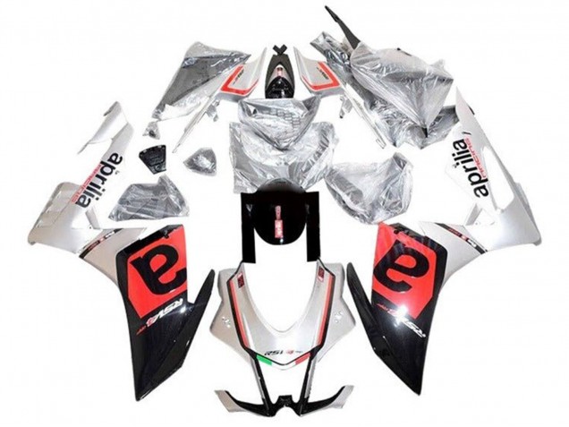 2009-2015 Aprilia RSV4 1000 Motorcycle Fairings - Silver Black Red
