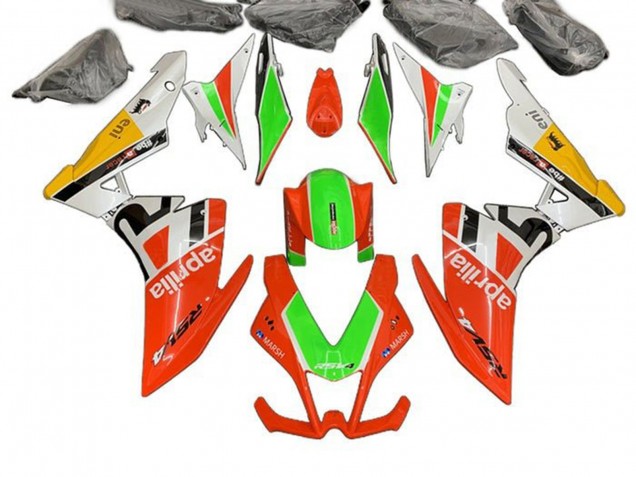 2009-2015 Aprilia RSV4 1000 Motorcycle Fairings - Red Green White Yellow