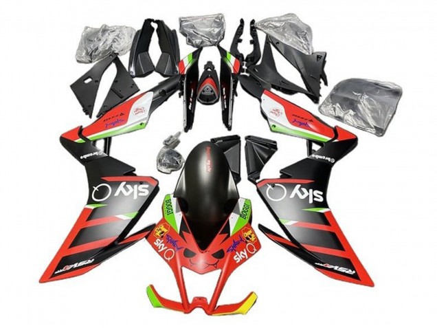 2009-2015 Aprilia RSV4 1000 Motorcycle Fairings - Matte Black Red Green White