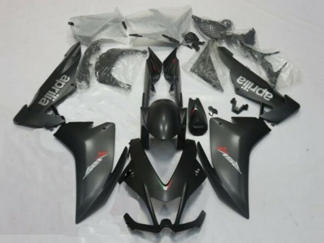 2009-2015 Aprilia RSV4 1000 Motorcycle Fairings - Matte Black Silver Red Decal