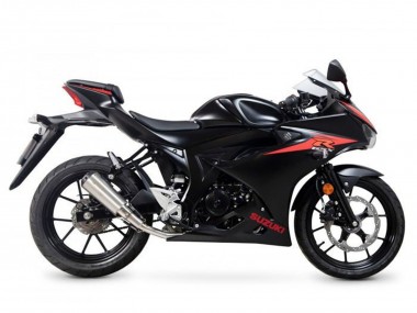 2017-2025 Suzuki GSXR125 Motorcycle Fairings - Black Red Stripe