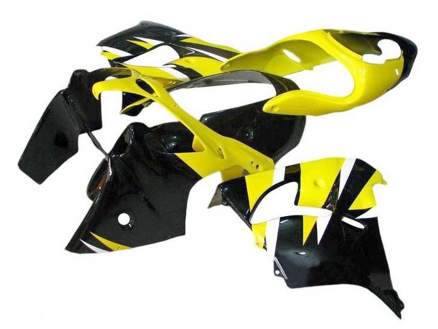 2000-2001 Kawasaki ZX9R Motorcycle Fairings - Yellow Black