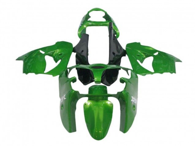 2000-2001 Kawasaki ZX9R Motorcycle Fairings - Green Black
