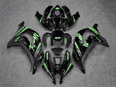 2016-2020 Kawasaki ZX10R Motorcycle Fairings - Glossy Black Green