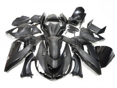 2006-2011 Kawasaki ZX14R ZZR1400 Motorcycle Fairings - Faux Carbon Fiber
