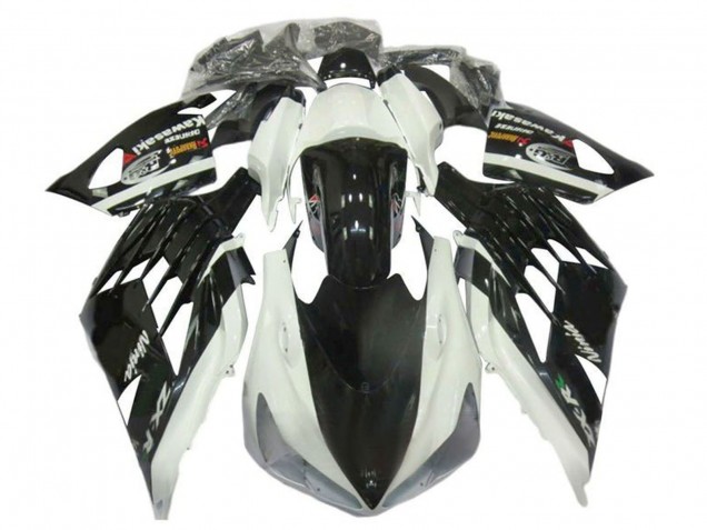 2012-2024 Kawasaki ZX14R ZZR1400 Motorcycle Fairings - White Black