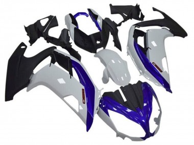 2012-2016 Kawasaki Ninja 650 EX650 Motorcycle Fairings - White Blue Matte Black