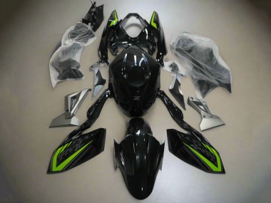 2018-2024 Kawasaki Z400 Motorcycle Fairings - Glossy Black Green Silver