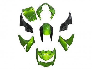 2007-2009 Kawasaki Z1000 Motorcycle Fairings - Green Black