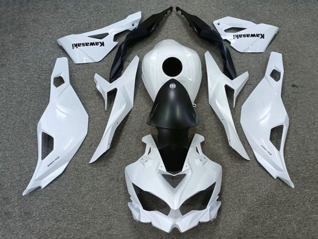 2019-2025 Kawasaki ZX25R ZX-25R Motorcycle Fairings - White Matte Black