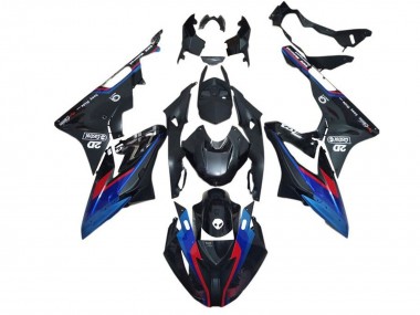 2015-2016 BMW S1000RR Motorcycle Fairings - Blue Red Matte Black