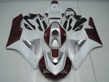 2006-2007 Honda CBR1000RR Motorcycle Fairings - White Silver Glossy Black