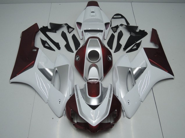 2006-2007 Honda CBR1000RR Motorcycle Fairings - White Silver Glossy Black