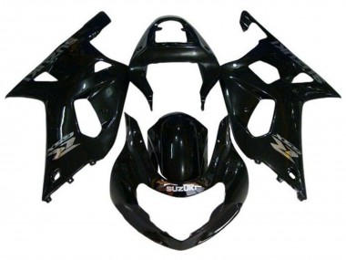 2000-2002 Suzuki GSXR1000 Motorcycle Fairings - Glossy Black Chrome