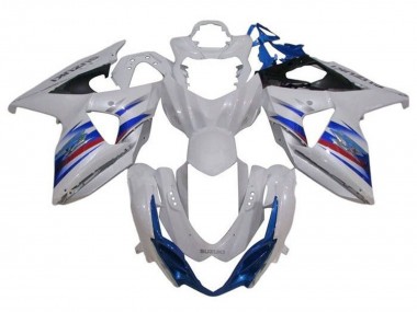 2009-2016 Suzuki GSXR 1000 Motorcycle Fairing - White Blue Red Black