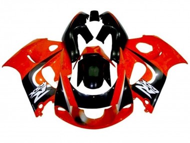 1996-2000 Suzuki GSXR 600 / GSXR 750 Motorcycle Fairings - Red Black Silver