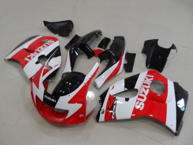 1996-2000 Suzuki GSXR 600 / GSXR 750 Motorcycle Fairings - Red White Black