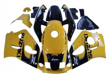 1996-2000 Suzuki GSXR 600 / GSXR 750 Motorcycle Fairings - Yellow Black
