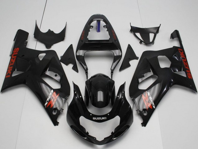 2001-2003 Suzuki GSXR 600 / GSXR 750 Motorcycle Fairings - Glossy Black Red