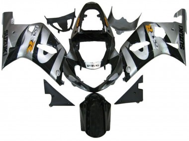 2001-2003 Suzuki GSXR 600 / GSXR 750 Motorcycle Fairings - Silver Black Yellow