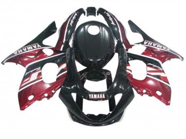 1996-2007 Yamaha YZF600R Thundercat Motorcycle Fairings - Black Dark Red White