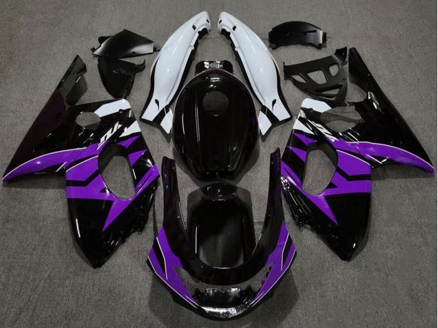 1996-2007 Yamaha YZF600R Thundercat Motorcycle Fairings - Glossy Black Purple White