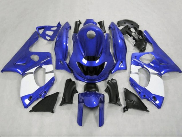 1996-2007 Yamaha YZF600R Thundercat Motorcycle Fairings - Blue White Grey Black
