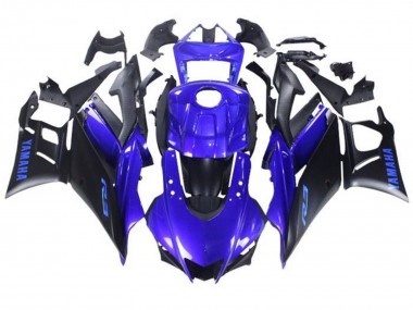 2019-2021 Yamaha YZF R3/R25 Motorcycle Fairings - Blue Matte Black