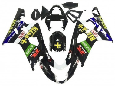 2004-2005 Suzuki GSXR 600 / GSXR 750 Motorcycle Fairings - Glossy Black Blue Green Yellow Rizla