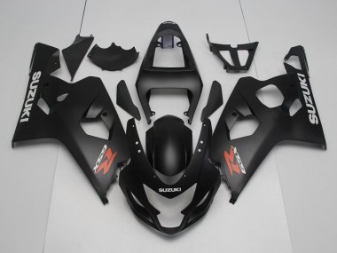 2004-2005 Suzuki GSXR 600 / GSXR 750 Motorcycle Fairings - Matte Black Red White