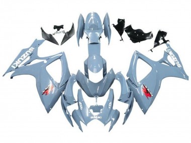 2006-2007 Suzuki GSXR 600 / GSXR 750 Motorcycle Fairings - Blue Grey White Red