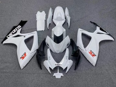 2006-2007 Suzuki GSXR 600 / GSXR 750 Motorcycle Fairings - White Black Red