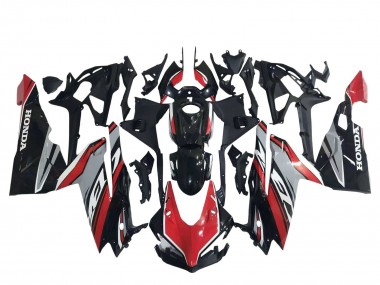 2017-2022 Honda CBR250RR Motorcycle Fairings - Red Silver Glossy Black