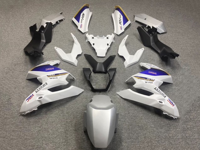 2022-2024 Honda ADV160 Motorcycle Fairings - White Blue HRC