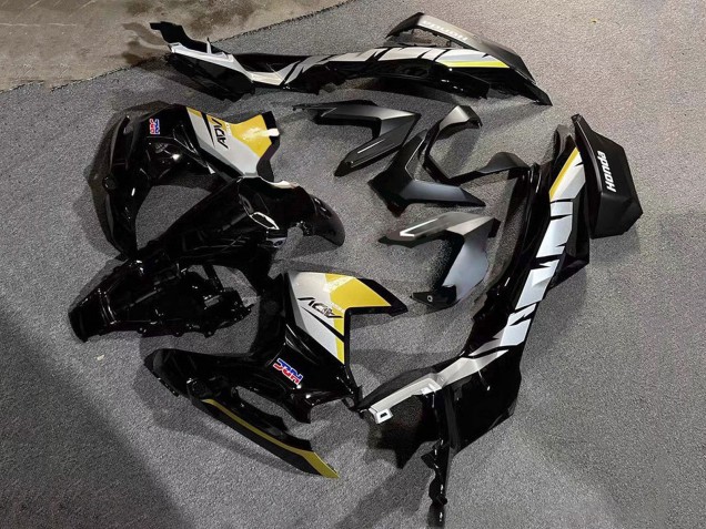 2022-2024 Honda ADV160 Motorcycle Fairings - Silver Yellow Glossy Black HRC