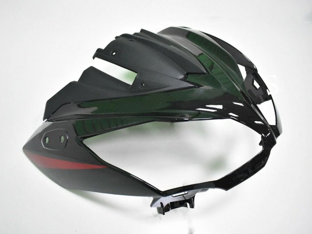 2012-2016 Kawasaki EX650 Motorcycle Fairings - Red Glossy Black