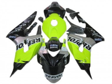 2006-2007 Honda CBR1000RR Motorcycle Fairings - Green Silver Glossy Black Repsol
