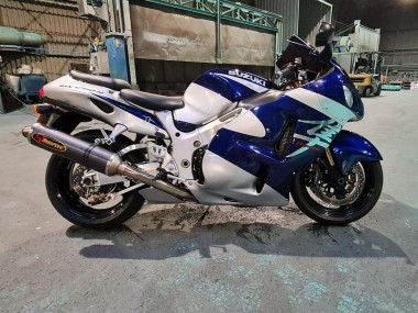 1996-2007 Suzuki GSXR 1300 Hayabusa Motorcycle Fairings - Blue White