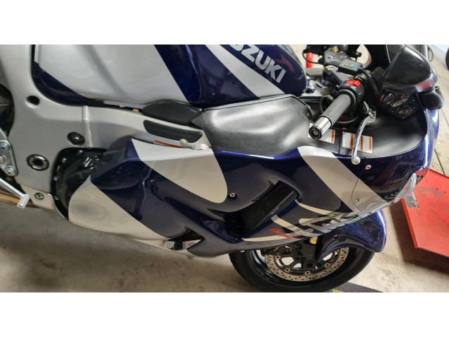 1996-2007 Suzuki GSXR 1300 Hayabusa Motorcycle Fairings - Blue White