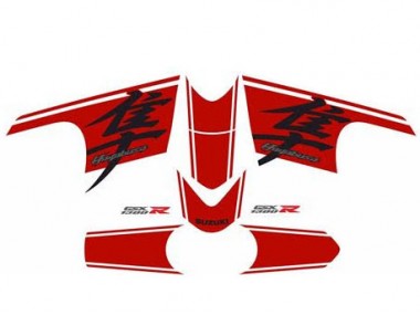 2008-2020 Suzuki GSXR 1300 Hayabusa Motorcycle Fairing - Glossy Black Red