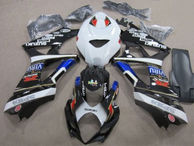 2007-2008 Suzuki GSXR 1000 Motorcycle Fairings - White Blue Red Black