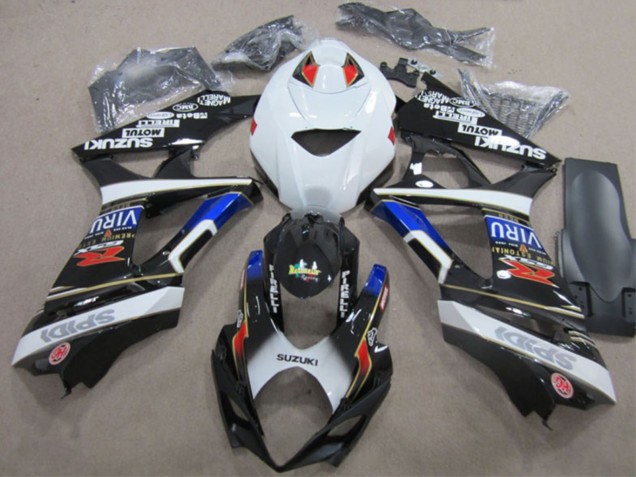 2007-2008 Suzuki GSXR 1000 Motorcycle Fairings - White Blue Red Black