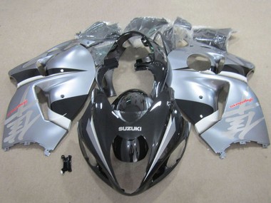 1996-2007 Suzuki GSXR 1300 Hayabusa Motorcycle Fairings - Matte Black Silver