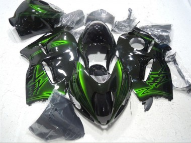 1996-2007 Suzuki GSXR 1300 Hayabusa Motorcycle Fairings - Glossy Black Green