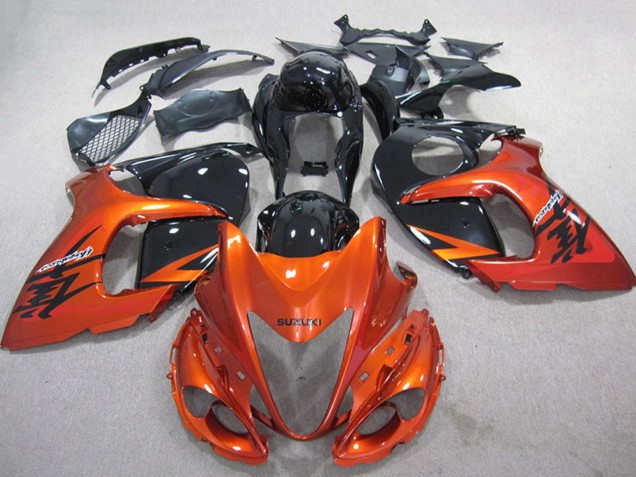 2008-2020 Suzuki GSXR 1300 Hayabusa Motorcycle Fairings - Orange Black