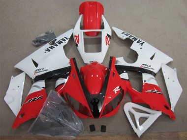 1998-1999 Yamaha YZF R1 Motorcycle Fairing - White Red Black